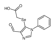 2-(5-formyl-3-phenylimidazol-4-yl)selanylacetic acid结构式