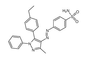 4-[5-(4-ethyl-phenyl)-3-methyl-1-phenyl-1H-pyrazol-4-ylazo]-benzenesulfonamide Structure