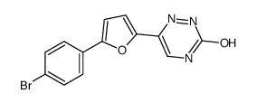 6-[5-(4-bromophenyl)furan-2-yl]-2H-1,2,4-triazin-3-one结构式