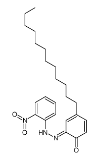 4-dodecyl-2-[(2-nitrophenyl)azo]phenol structure