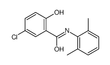 5-chloro-N-(2,6-dimethylphenyl)-2-hydroxybenzamide结构式