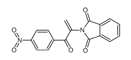 2-[3-(4-nitrophenyl)-3-oxoprop-1-en-2-yl]isoindole-1,3-dione结构式