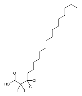 3,3-dichloro-2,2-diiodooctadecanoic acid结构式