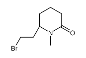 (6S)-6-(2-bromoethyl)-1-methylpiperidin-2-one结构式