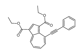 diethyl 4-(2-phenylethynyl)azulene-1,3-dicarboxylate结构式