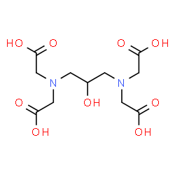 2-[[3-(bis(carboxymethyl)amino)-2-hydroxy-propyl]-(carboxymethyl)amino ]acetic acid Structure
