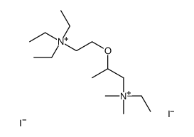 triethyl-[2-[1-[ethyl(dimethyl)azaniumyl]propan-2-yloxy]ethyl]azanium,diiodide Structure