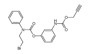 3-(2-Propinyloxy-carbonyl-amino)-phenyl-N-(2-bromaethyl)-carbanilat Structure