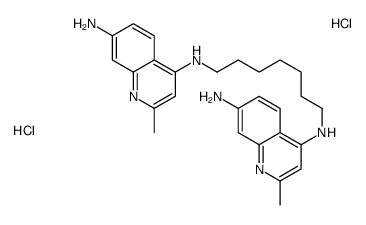 4-N-[7-[(7-amino-2-methylquinolin-4-yl)amino]heptyl]-2-methylquinoline-4,7-diamine,dihydrochloride Structure