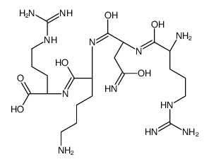 (2S)-2-[[(2S)-6-amino-2-[[(2S)-4-amino-2-[[(2S)-2-amino-5-(diaminomethylideneamino)pentanoyl]amino]-4-oxobutanoyl]amino]hexanoyl]amino]-5-(diaminomethylideneamino)pentanoic acid Structure