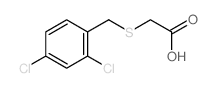 Acetic acid,2-[[(2,4-dichlorophenyl)methyl]thio]- structure