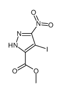 methyl 4-iodo-3-nitro-1H-pyrazole-5-carboxylate Structure