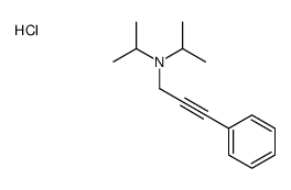2-Propyn-1-amine, N,N-bis(1-methylethyl)-3-phenyl-, hydrochloride结构式