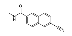 6-cyano-N-methylnaphthalene-2-carboxamide结构式