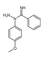 N-amino-N-(4-methoxyphenyl)benzenecarboximidamide Structure