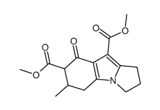 6-Methyl-8-oxo-2,3,5,6,7,8-hexahydro-1H-pyrrolo[1,2-a]indole-7,9-dicarboxylic acid dimethyl ester结构式