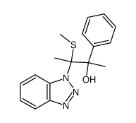 (+/-)-3-(1,2,3-benzotriazol-1-yl)-3-(methylthio)-2-phenyl-2-butanol结构式