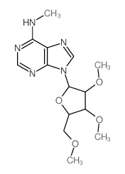 9-[3,4-dimethoxy-5-(methoxymethyl)oxolan-2-yl]-N-methyl-purin-6-amine Structure