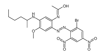 N-[2-[(2-bromo-4,6-dinitrophenyl)azo]-4-methoxy-5-[(1-methylpentyl)amino]phenyl]acetamide Structure