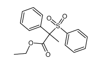 Ethyl-α-benzolsulfonyl-α-phenylpropionat Structure