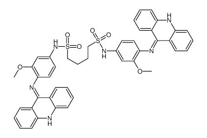 N,N'-bis[4-(acridin-9-ylamino)-3-methoxyphenyl]butane-1,4-disulfonamide Structure