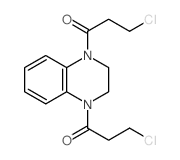 Quinoxaline, 1,4-bis(3-chloropropionyl)-1,2,3,4-tetrahydro- Structure