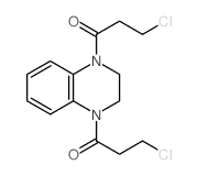 Quinoxaline, 1,4-bis(3-chloropropionyl)-1,2,3,4-tetrahydro- structure