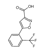 5-[2-(TRIFLUOROMETHYL)PHENYL]-3-ISOXAZOLECARBOXYLIC ACID结构式