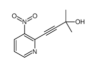 2-methyl-4-(3-nitropyridin-2-yl)but-3-yn-2-ol结构式