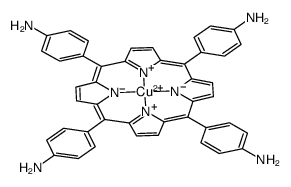 5,10,15,20-Tetrakis-(4-aminophenyl)-porphyrin-Cu-(II)结构式