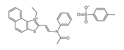 2-[2-(acetylanilino)vinyl]-1-ethylnaphtho[1,2-d]thiazolium, salt with toluene-p-sulphonic acid (1:1) Structure