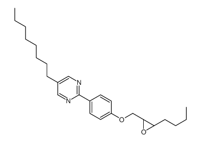 2-[4-[[(2R,3R)-3-butyloxiran-2-yl]methoxy]phenyl]-5-octylpyrimidine Structure