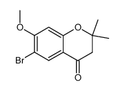 6-bromo-7-methoxy-2,2-dimethylchroman-4-one Structure