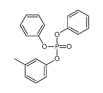 1-diphenoxyphosphoryloxy-3-methyl-benzene结构式