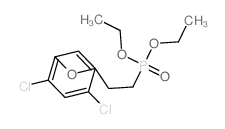 2,4-dichloro-1-(3-diethoxyphosphorylpropoxy)benzene structure