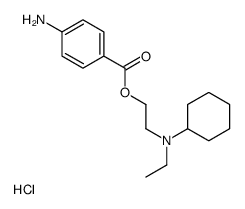 2-(4-aminobenzoyl)oxyethyl-cyclohexyl-ethylazanium,chloride Structure