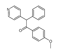 1-(4-Methoxyphenyl)-2-phenyl-2-(4-pyridyl)-1-ethanon结构式