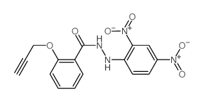 N-(2,4-dinitrophenyl)-2-prop-2-ynoxy-benzohydrazide结构式