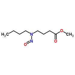 Methyl 4-(butylnitrosoamino)butanoate Structure