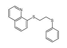 8-(2-phenylsulfanylethylsulfanyl)quinoline结构式