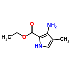 1H-Pyrrole-2-carboxylicacid,3-amino-4-methyl-,ethylester(9CI) Structure