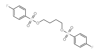 1-fluoro-4-[4-(4-fluorophenyl)sulfonyloxybutoxysulfonyl]benzene结构式