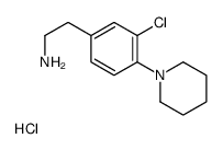 2-(3-chloro-4-piperidin-1-ylphenyl)ethanamine,hydrochloride结构式