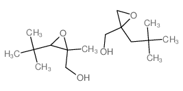 [2-(2,2-dimethylpropyl)oxiran-2-yl]methanol; (2-methyl-3-tert-butyl-oxiran-2-yl)methanol structure
