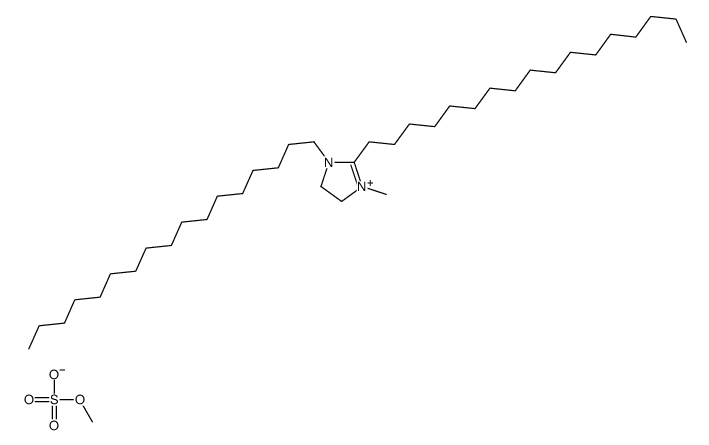 1,2-di(heptadecyl)-3-methyl-4,5-dihydroimidazol-3-ium,methyl sulfate结构式