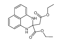 2-ethoxycarbonylmethyl-2,3-dihydro-1H-perimidine-2-carboxylic acid ethyl ester Structure