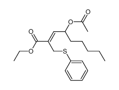 ethyl 4-acetoxy-2-((phenylthio)methyl)non-2-enoate结构式
