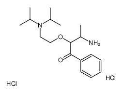 2-(3-azaniumyl-1-oxo-1-phenylbutan-2-yl)oxyethyl-di(propan-2-yl)azanium,dichloride Structure