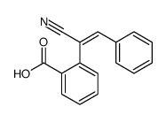 2-[(E)-1-cyano-2-phenylethenyl]benzoic acid结构式