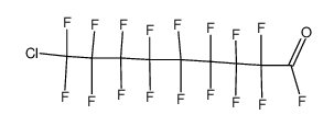 9-chloro-9H-hexadecafluoro-nonanoyl fluoride结构式